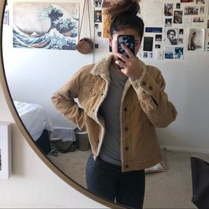 Corduroy sherpa jacket